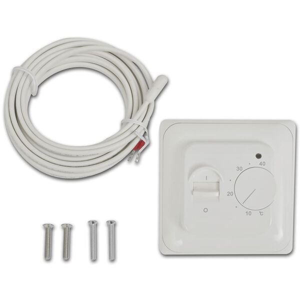 vidaXL Floor Heating Thermostat with Sensor Cable