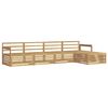 vidaXL Outdoor Sofa Set 5 pcs White Solid Acacia Wood