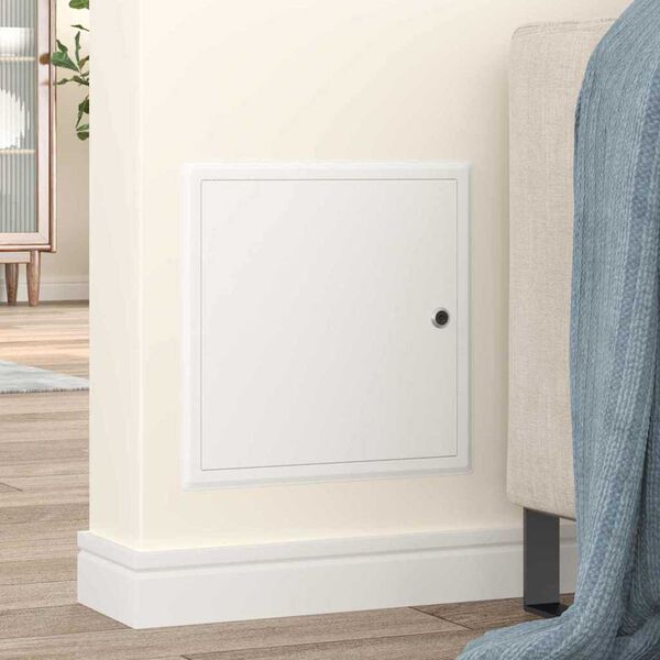 vidaXL Access Panel White 33 x 33 x 3 cm Steel
