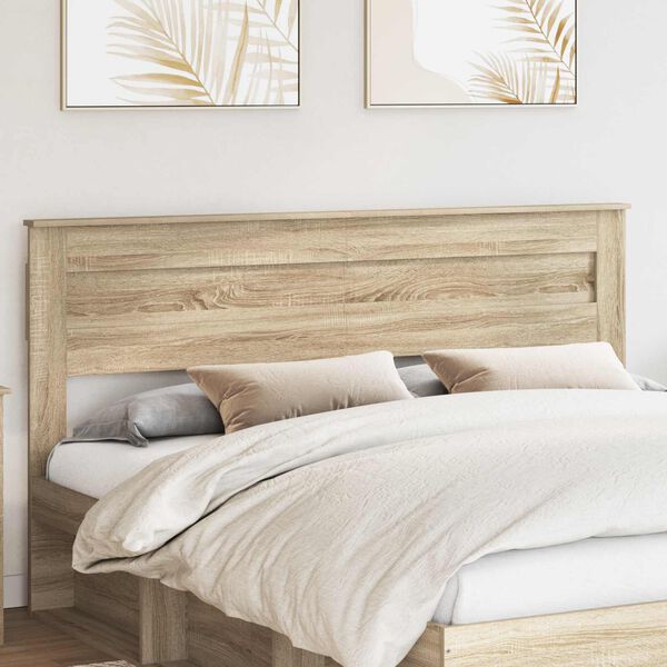 vidaXL Headboard Sonoma Oak 200 cm Engineered wood