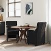 vidaXL Dining Chairs with Wheels 2 pcs Black 58 x 65 x 98 cm Velvet