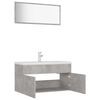 vidaXL Bathroom Furniture Set Concrete Grey Engineered Wood