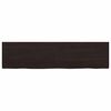 vidaXL Bathroom Countertop Dark Brown 120x30x(2-4) cm Treated Solid Wood