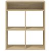vidaXL Book Cabinet Sonoma Oak 66x31x80 cm Engineered Wood