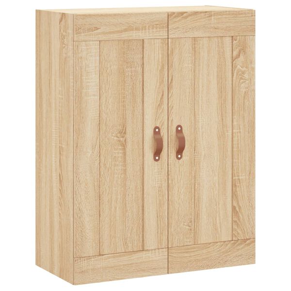 vidaXL Wall Mounted Cabinet Sonoma Oak 69.5x34x90 cm Engineered Wood