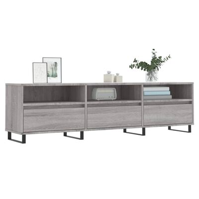 vidaXL TV Cabinet Grey Sonoma 150x30x44.5 cm Engineered Wood