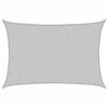 vidaXL Sun Shade Sail Light Grey 4.5x3.5 m 100% Polyester Oxford