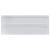 vidaXL Wall Shelves 2 pcs 100x40 cm Silver Stainless Steel