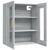 vidaXL Hanging Wall Cabinet Grey Sonoma 69.5x34x90 cm