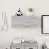 vidaXL Bathroom Wall Cabinet Grey Sonoma 80x25x40 cm Engineered Wood