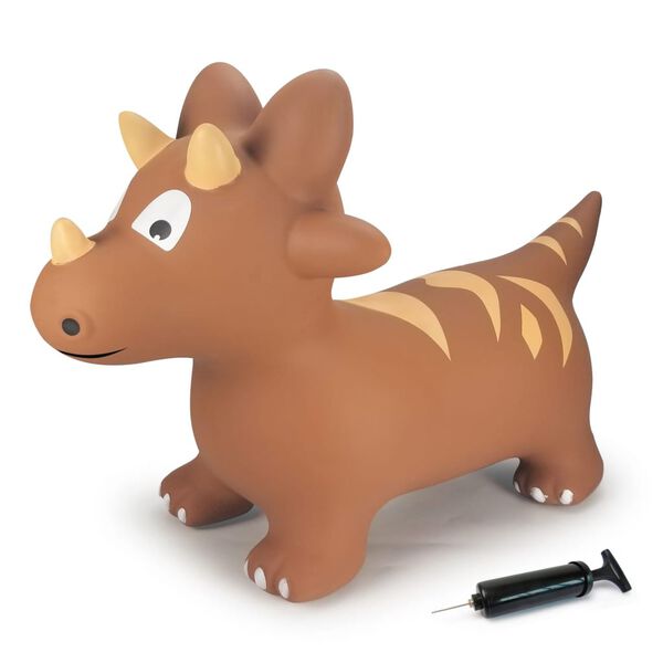 JAMARA Bouncing Animal Dino with Pump Brown