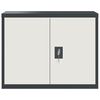 vidaXL File Cabinet Anthracite and White 90x40x70 cm Steel