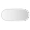 vidaXL LED Bathroom Mirror 80x35 cm Oval