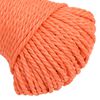 vidaXL Work Rope Orange 6 mm 100 m Polypropylene