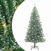 vidaXL Artificial Christmas Tree Snow Flocked with LED Light 240 cm