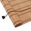 vidaXL Roller Blind Natural and Brown 60 x 160 cm Bamboo