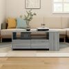 vidaXL Coffee Table Grey Sonoma 102x55x42 cm Engineered Wood