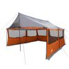 vidaXL Family Tent Grey and Orange 450 x 400 x 265 cm
