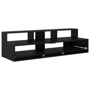 vidaXL Studio Desk Black Oak 152 x 42.5 x 36 cm Engineered Wood