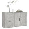 vidaXL Sideboard Concrete Grey 100x33x59.5 cm Engineered Wood