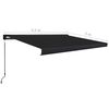 vidaXL Manual Cassette Awning 450x300 cm Anthracite