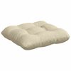 vidaXL Seat Cushions 4 pcs Cream 45 x 45 x 12 cm Fabric