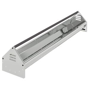 vidaXL Chicken Feeding Trough Silver 108 x 20.5 x 20 cm 5 kg