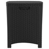 vidaXL Garden Storage Box 39x39x46 cm PP Rattan Graphite