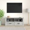 vidaXL TV Cabinet Concrete Grey 100x35x40 cm Engineered Wood