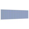 vidaXL Retractable Awning Manual Blue and White 400 x 300 cm