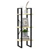 vidaXL 3-Tier Book Cabinet 40x30x105 cm Solid Pinewood