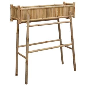 vidaXL Garden Planter with Holder Natural 100 x 38 x 114 cm Bamboo