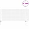 vidaXL Fence with Post Grey 1 x 100 m Steel and PVC