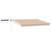 vidaXL Electric Retractable Awning Blue, Orange and White 3.5 x 2 m