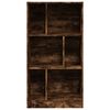 vidaXL Bookcase Smoked Oak 57x28.5x107.5 cm Engineered Wood