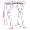 vidaXL Dining Table Legs Y-Frame 50x40x73 cm Steel