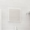 vidaXL Bathroom Mirror High Gloss White 40x1.5x37 cm Engineered Wood