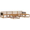 vidaXL Outdoor Sofa Set 6 pcs Natural Solid Acacia Wood