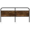 vidaXL Replace Headboard Smoked Oak 200 cm Steel and Engineered Wood