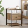 vidaXL Bedside Cabinet with Drawer 2 pcs Artisan Oak 40 x 42 x 56 cm