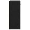 vidaXL Sideboard Black Oak 60x30x75 cm Engineered Wood