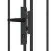 vidaXL Fence gate with Lock Grey 300 x 175 cm Steel