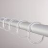 RIDDER Shower Curtain Rings Transparent 49300