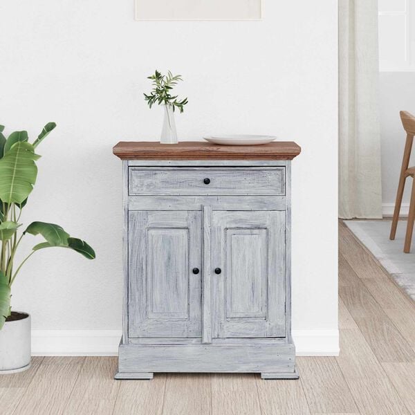 vidaXL Storage Cabinet 63 x 30 x 79 cm Solid Mahogany Wood