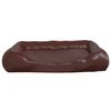 vidaXL Dog Bed Brown 105x80x25 cm Faux Leather