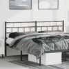 vidaXL Metal Replace Headboard Black 193 cm