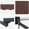 vidaXL Manual Retractable Awning with LEDs Brown 3 x 2.5 m