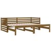 vidaXL Pull-out Day Bed without Mattress Honey Brown 2x(80x200)cm