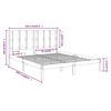 vidaXL Bed Frame without Mattress Pine 160x200 cm Solid Wood