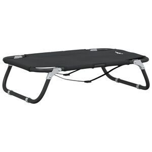 vidaXL Dog Bed 105 x 65 x 18 cm Steel Light Grey